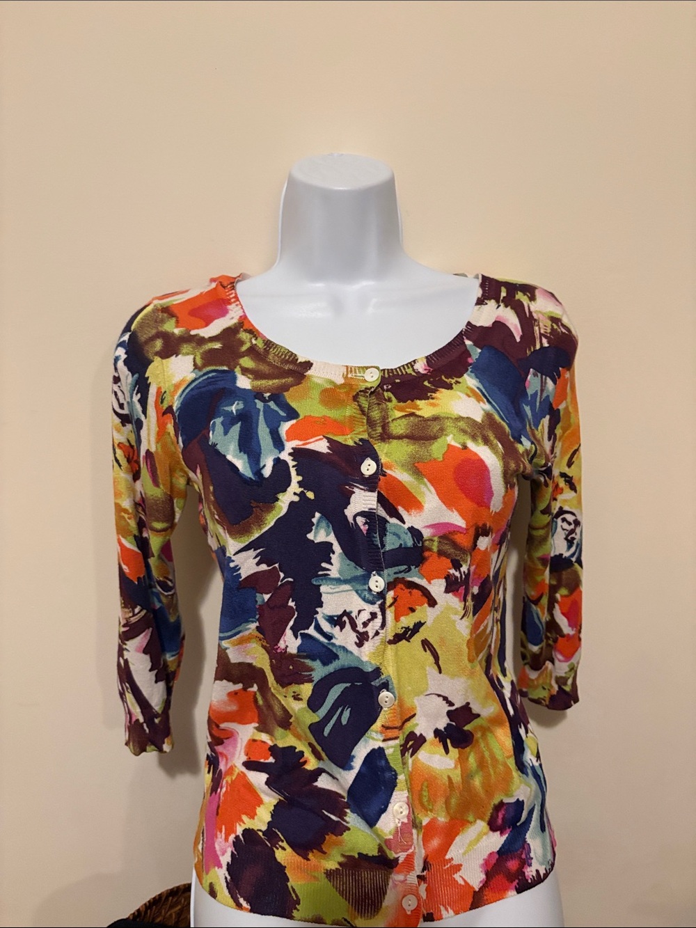 Joseph A. Multicolor Floral Button-Down Top in PS